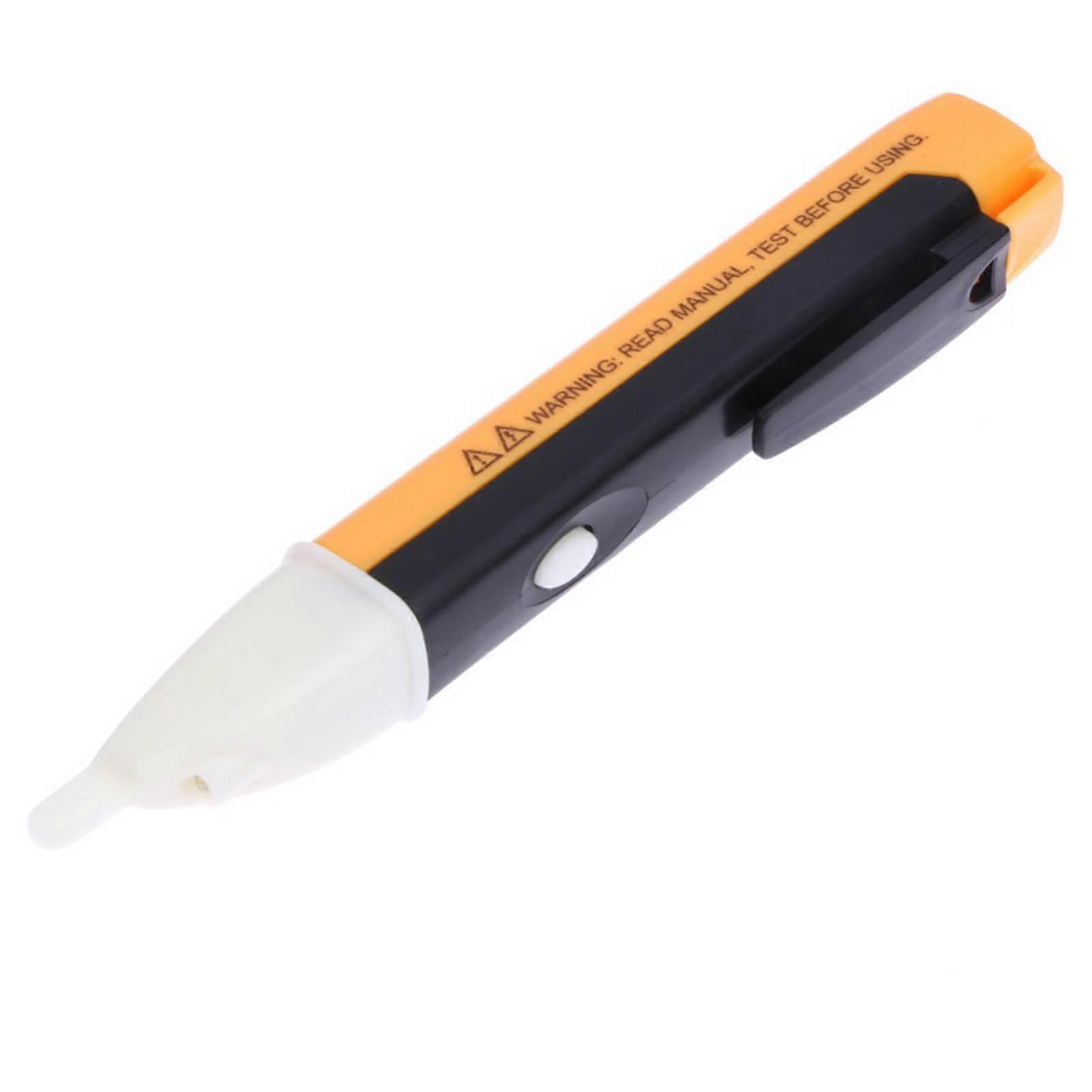 Tester 90V‑1000V AC Quick Test AC Voltage Detector with Pen Clip for Electricians Yellow Black