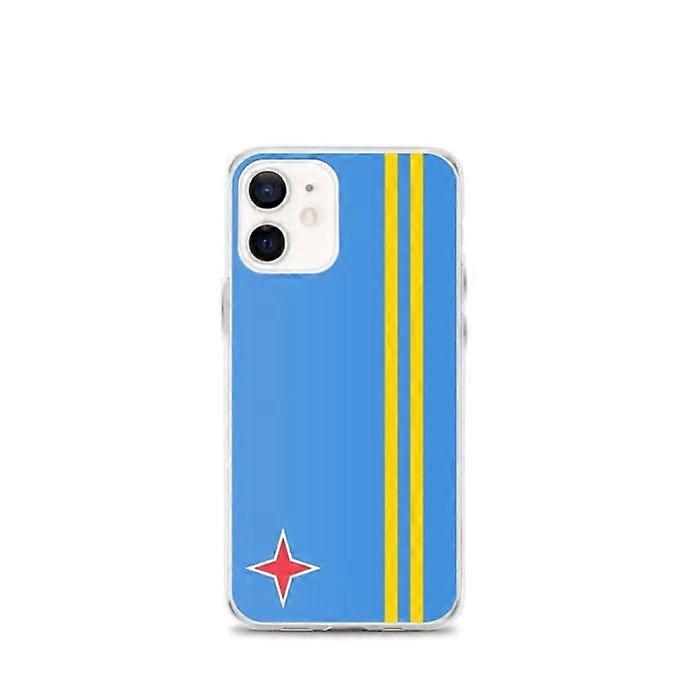 iPhone Case - Aruba Flag - iPhone 12 mini - Flexible - Multicolor - Vertical