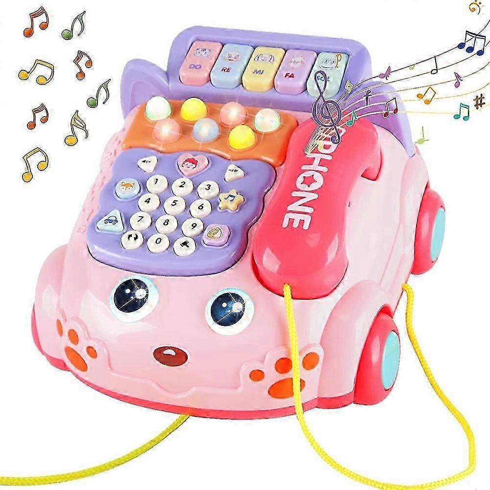 Simulation Telephone Toy Pretend Play Phone Toy For Toddlers And Children - Blue