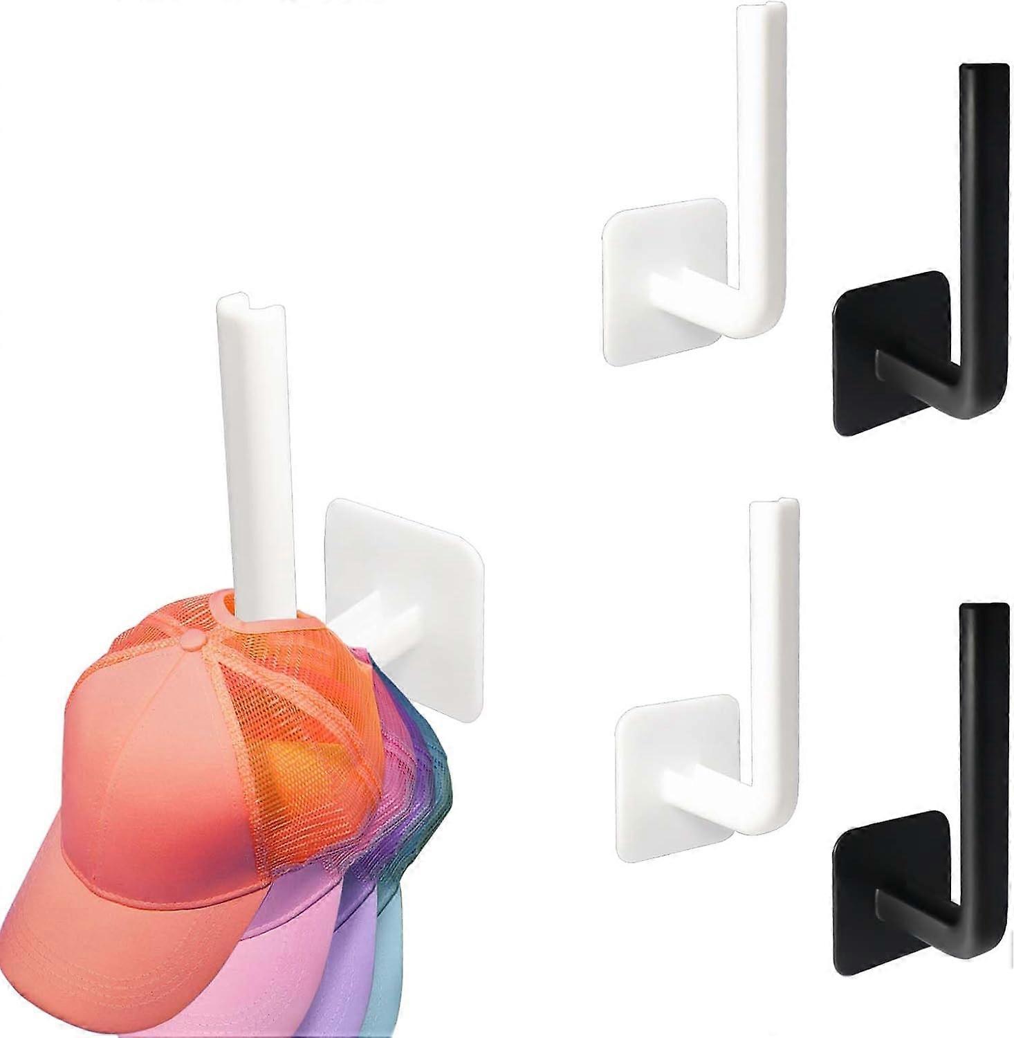 Hat rack blackwhite wall mounted no drilling required bedroom