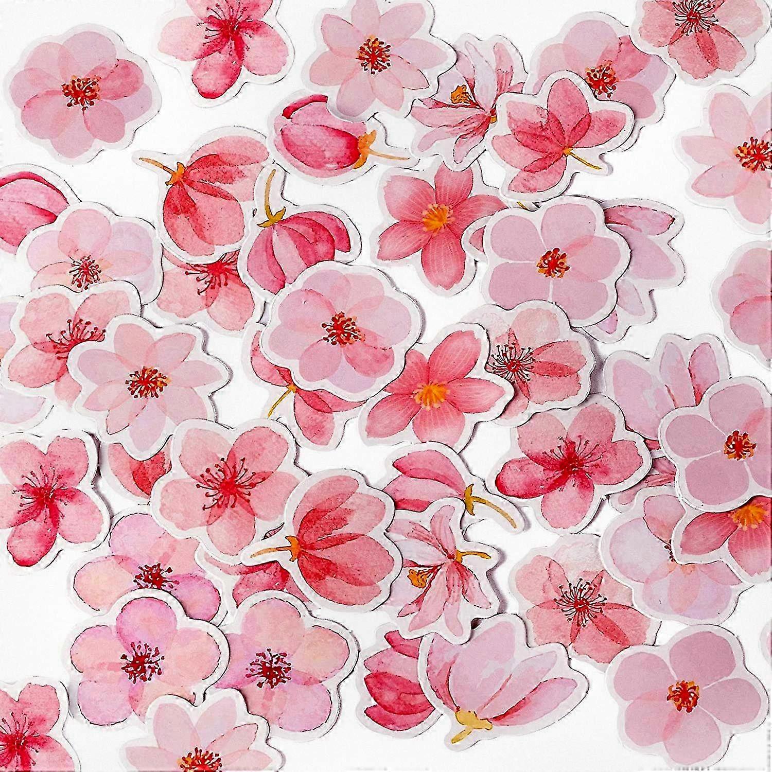 225 PCS Cherry Blossom Mini Size Scrapbooking Stickers for DIY Decoration, Suitable for Notebooks, Laptops, Travel Cases, and Calendars (5 B