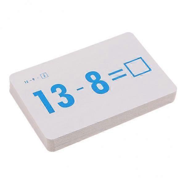 Elementary School Math Flash Cards - Subtraction Practice