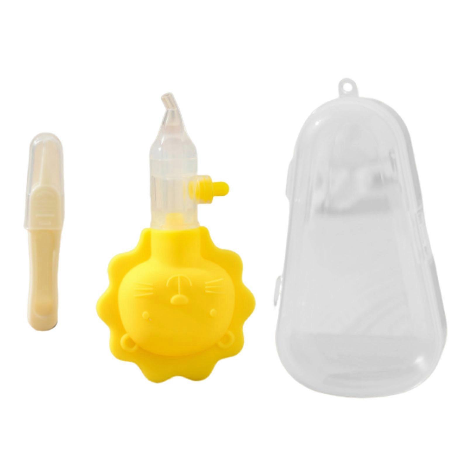 Portable Baby Nasal Aspirator for Efficient Mucus Removal Not Irritating Baby Nasal Aspirator Tool for Delicate Noses Light Yellow