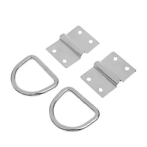 3x2 Pieces Stainless Steel Chain Strap Tie Down Loop Boat Trailer