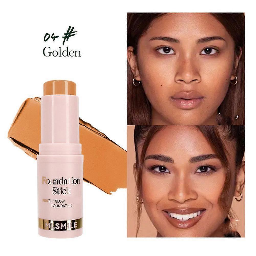 04(D)$MLSMILE cross-border exclusive 6-color foundation stick waterproof and sweat-proof brightening concealer stick light matte liquid foundation