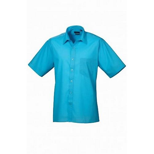 Premier Mens Short Sleeve Poplin Shirt