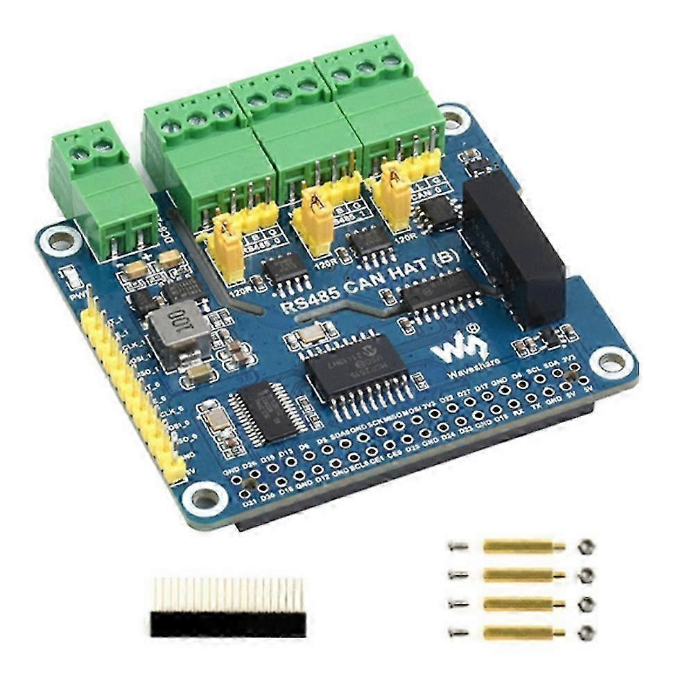 RS485 CAN HAT RS485 CAN Expansion Board for Allows Stable Long-Distance Communication Via RS485/CA