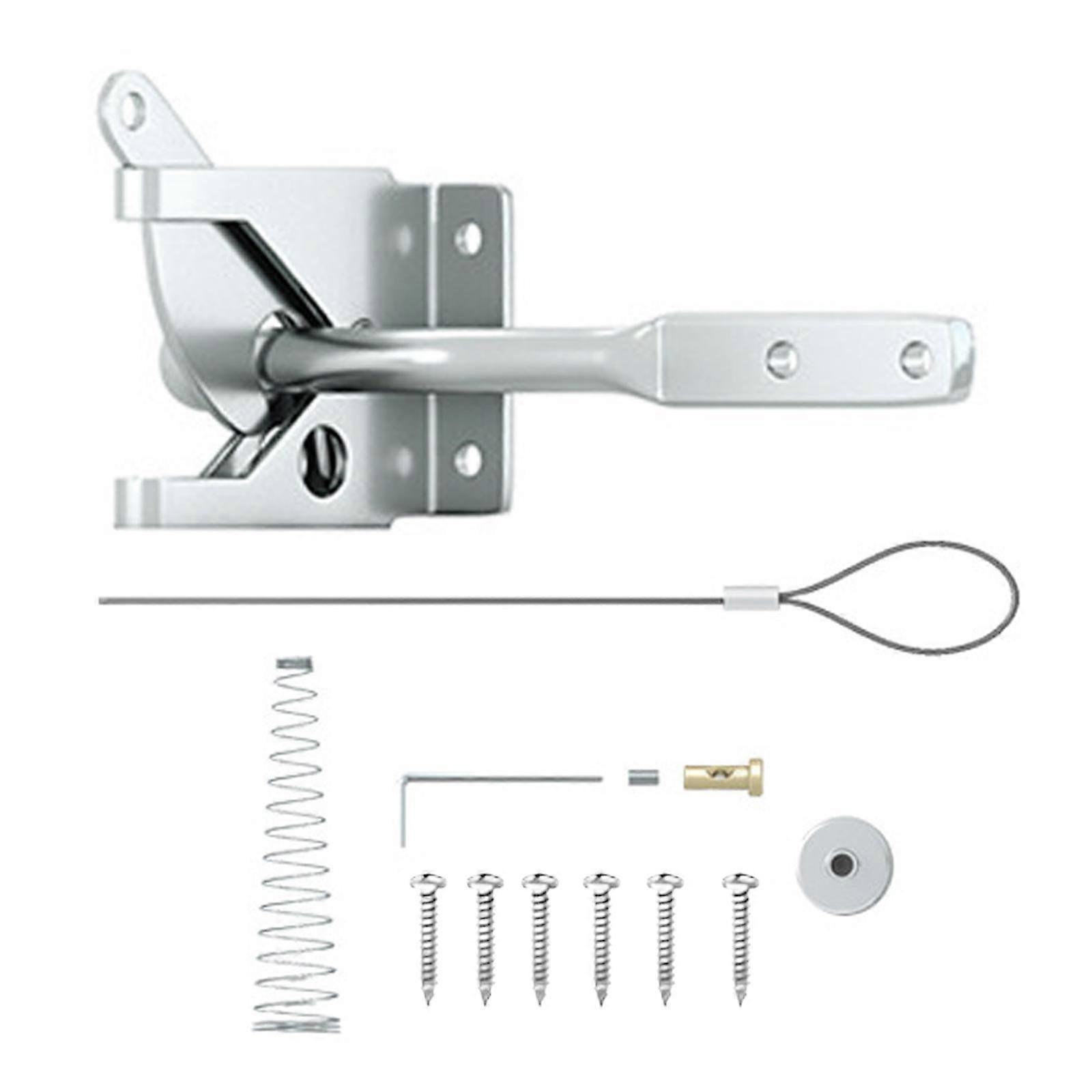 Fence Gate Latch Self Locking Hardware for Yard Backyard Garden