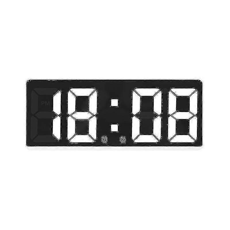 Smart Digital Wall Clock with App Control, Time/Date/Sound, Adjustable Brightness & Alarm