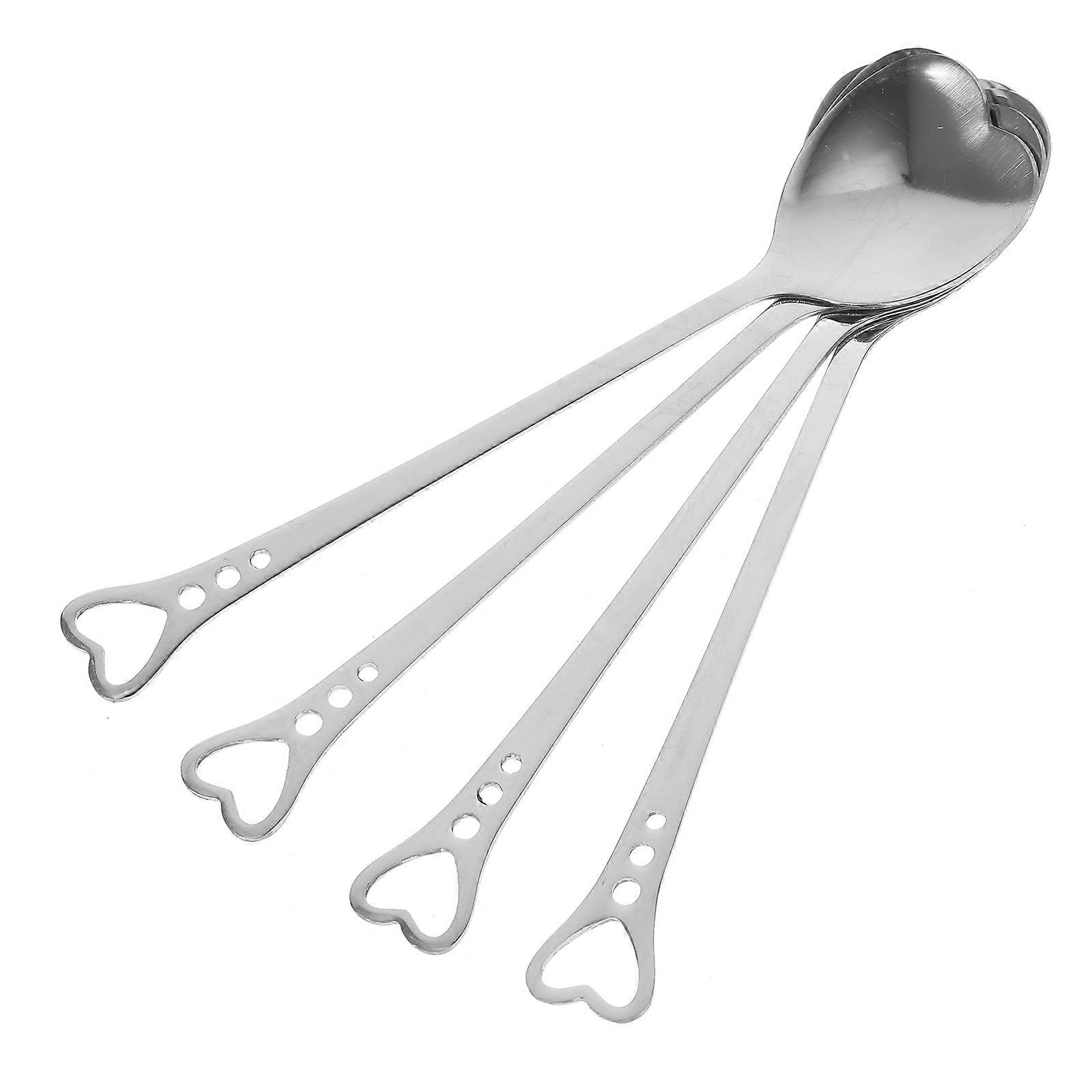 Small Dessert Spoon, Heart-Shaped Tableware Set
