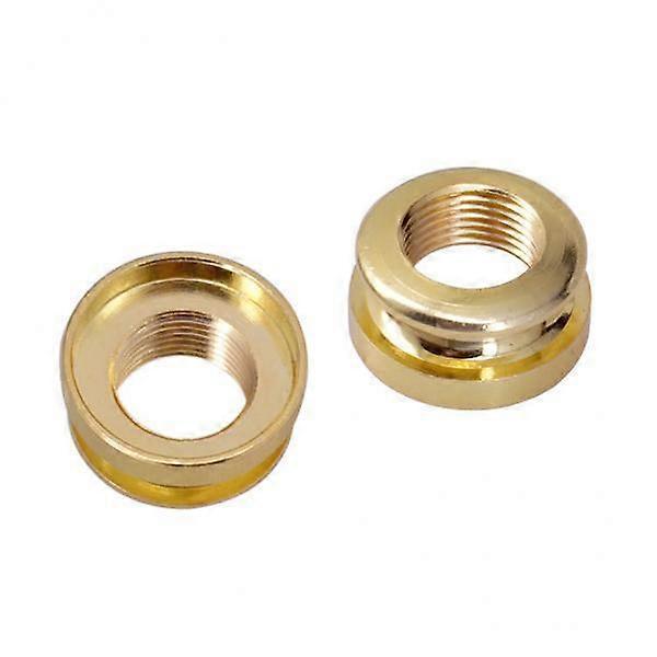 2- 2 Pieces Guitar Button Threaded for Guitar Parts Gold