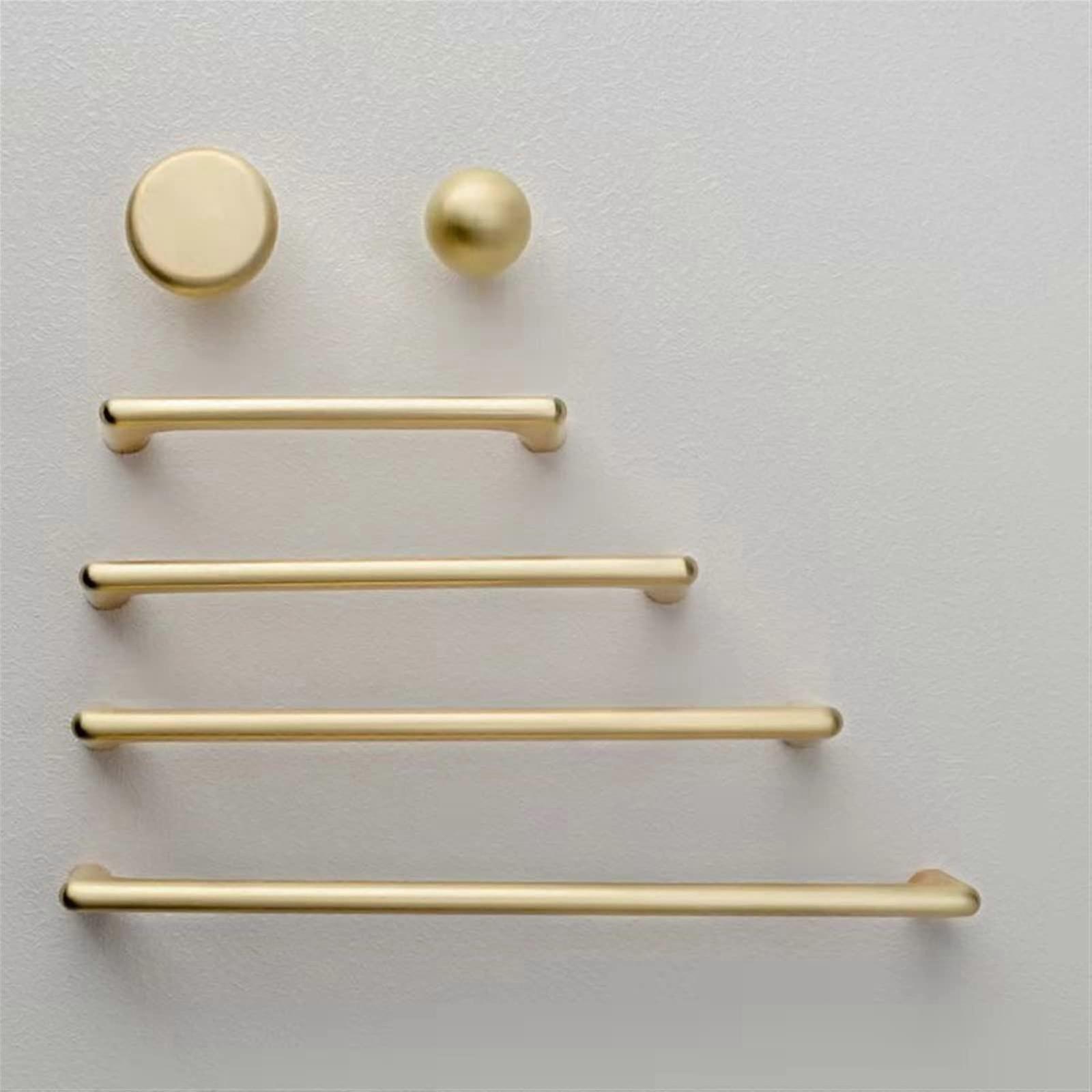 Golden Black Modern Minimalist Ball-Shaped Cabinet Door Handle for Wardrobe and Drawer Knobs, 1 Piece