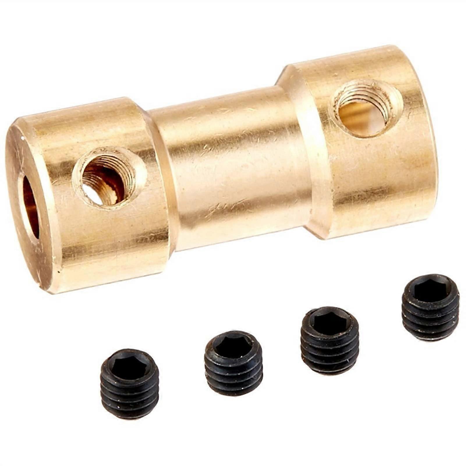Coupler Brass For Motor Shaft Coupler Connector Brass Shaft Coupler