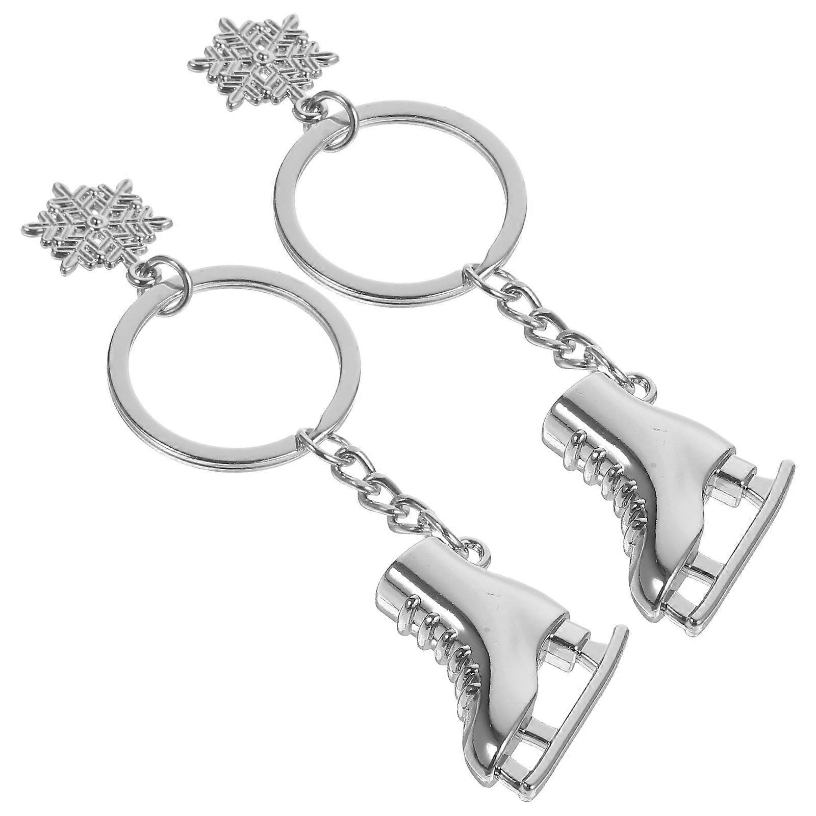 2Pcs Multi Function Zinc Alloy Key Rings for Keys