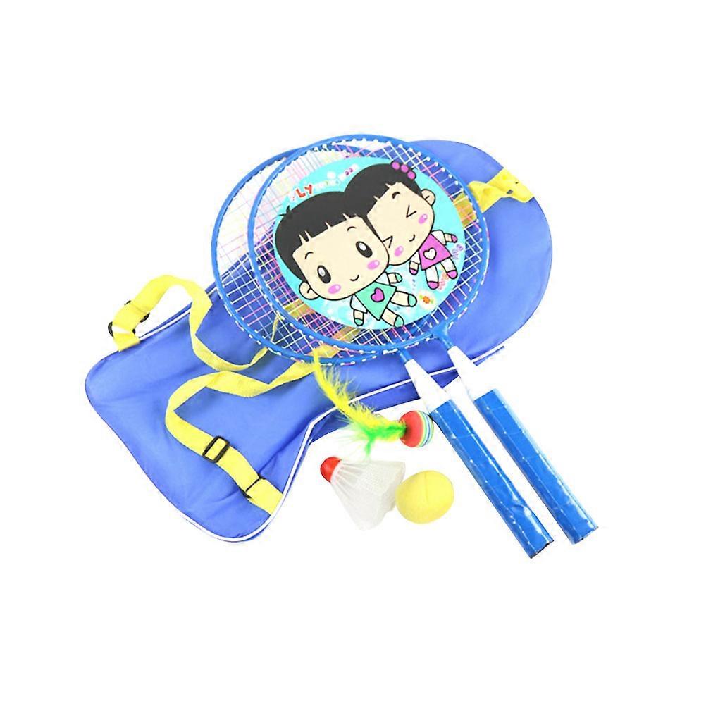 Badminton Children Kids Badminton Racket Toy Outdoor Sports Activity Training 43X23CM Iron Alloy Nylon Fabric 6Pcs