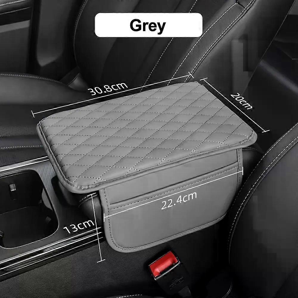 Car Armrest Box Pad Tissue Box Armrest Pad Center Console Protector Cover With Side Storage Pocket Paper Rack Armrest