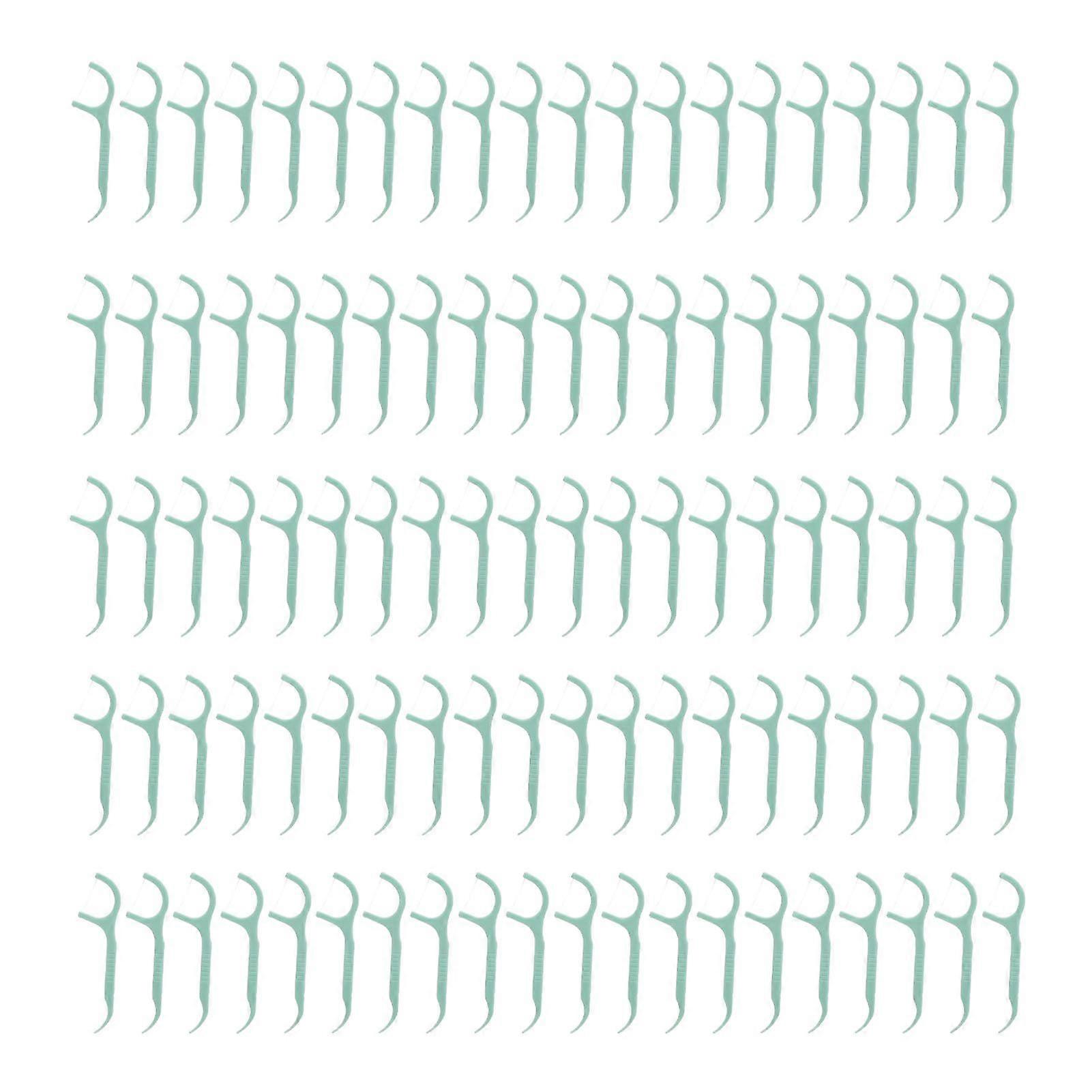 2025 Latest Model 100 Count Dental Floss Picks Extra Strong No Shred Floss Unb...