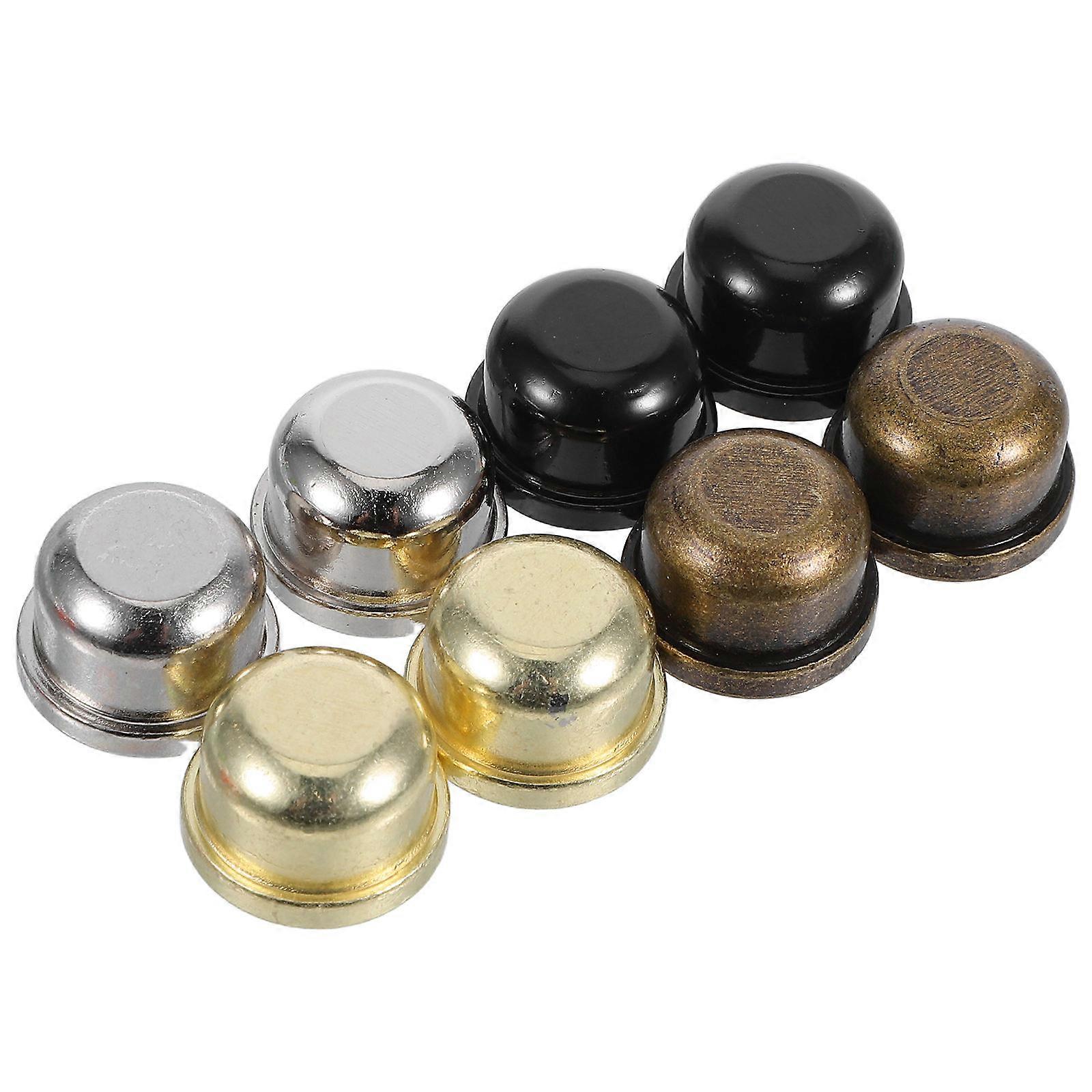 Lamp Finial Cap Metal Decorative Touch Secures Lampshade Easy Installation Replacement Part For Indoor Lighting 8Pcs