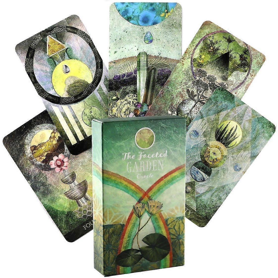 Oracle Cards Deck: Faceted Garden Divination Tool & Guide