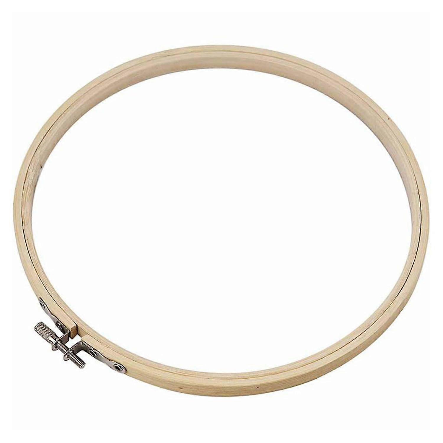 Brown Embroidery Frame, 20 cm Single, Durable Material, Compatible with Standard Hoops