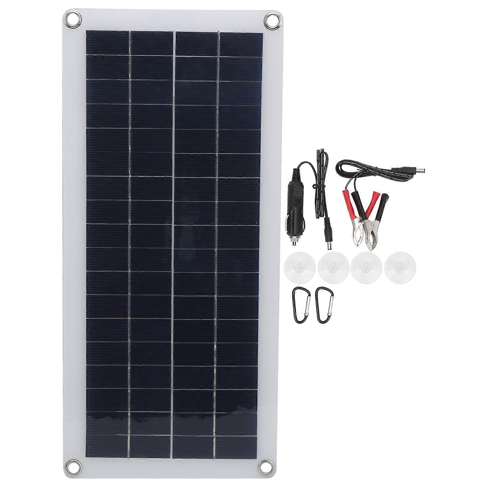 10W Polycrystalline Silicon Solar Panel Dual Output Outdoor Camping Emergency Charger