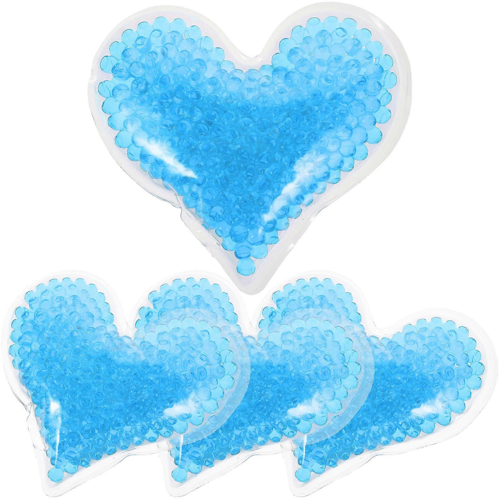 Reusable Gel Ice Packs Heart Shaped Gel Ice Pack For Adults Cold Therapy 4Pcs