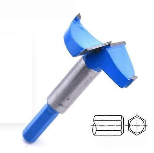 Hard alloy woodworking hole opener -35mm hexagonal handle