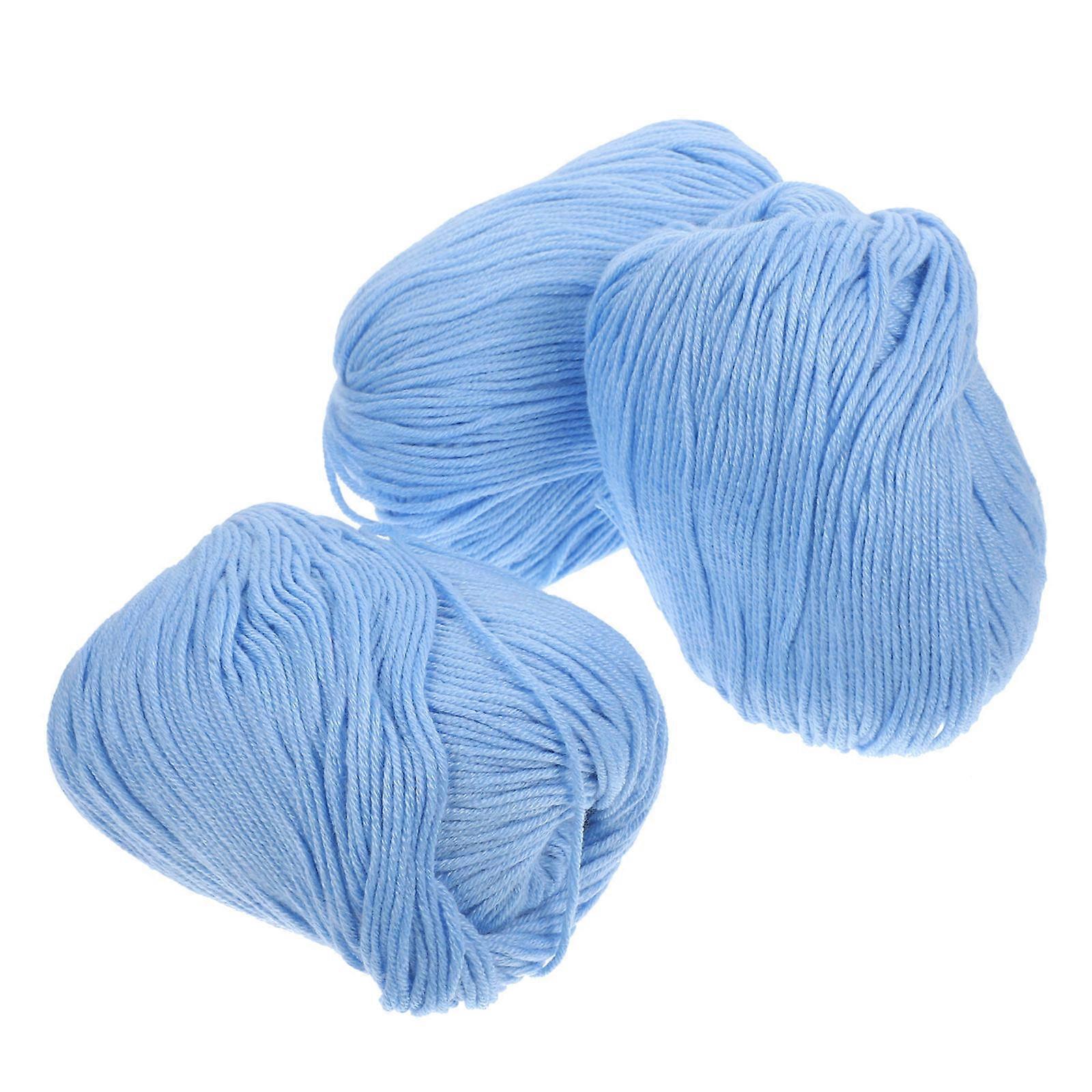 Knitting Yarn Cotton Crochet Yarns Simple Projects Diy Decorations 3 Rolls