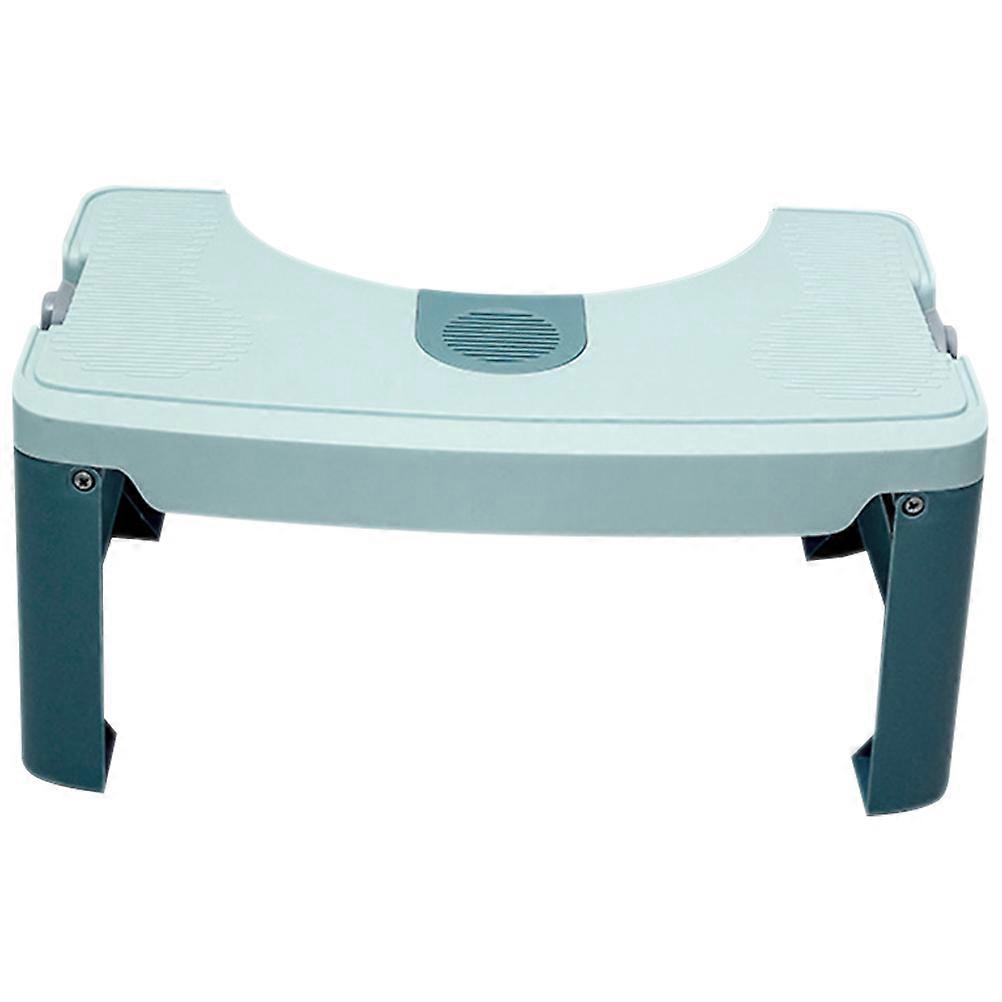 Compact Step Stool for Toilet Use Gemstone Blue ABS Material 1Set