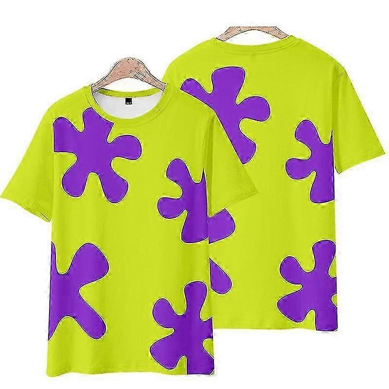 Sarjakuva Anime-tähti T-paita lapsille ja aikuisille Löysä Lyhythihainen Rantatoppi-JC