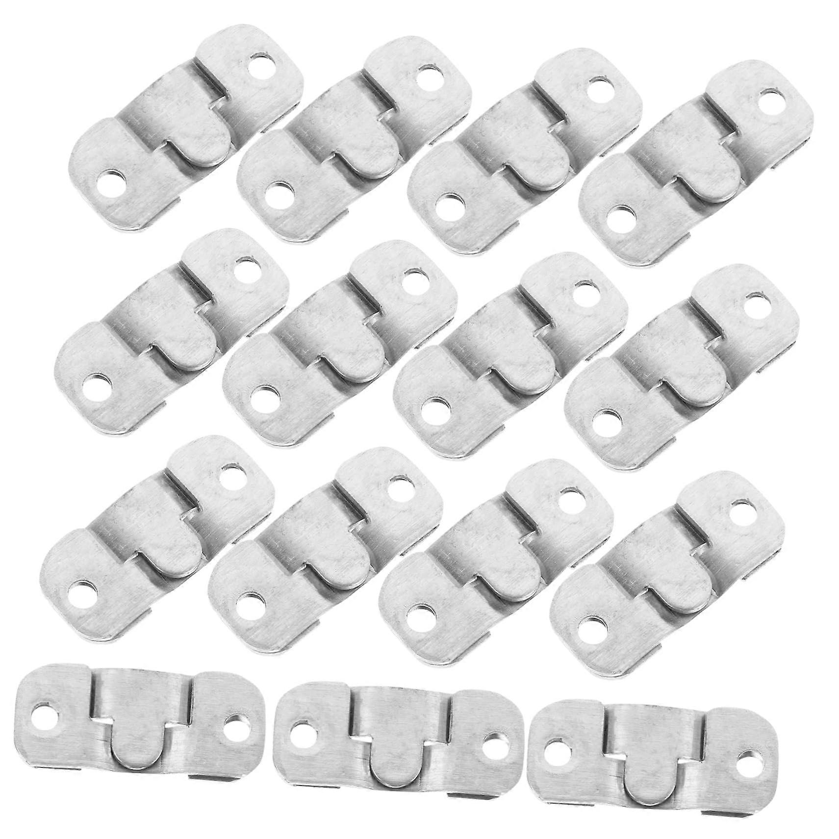 15 Pairs Stainless Steel French Picture Frame Hangers Heavy-Duty Mirror Hooks for Wall Art Display