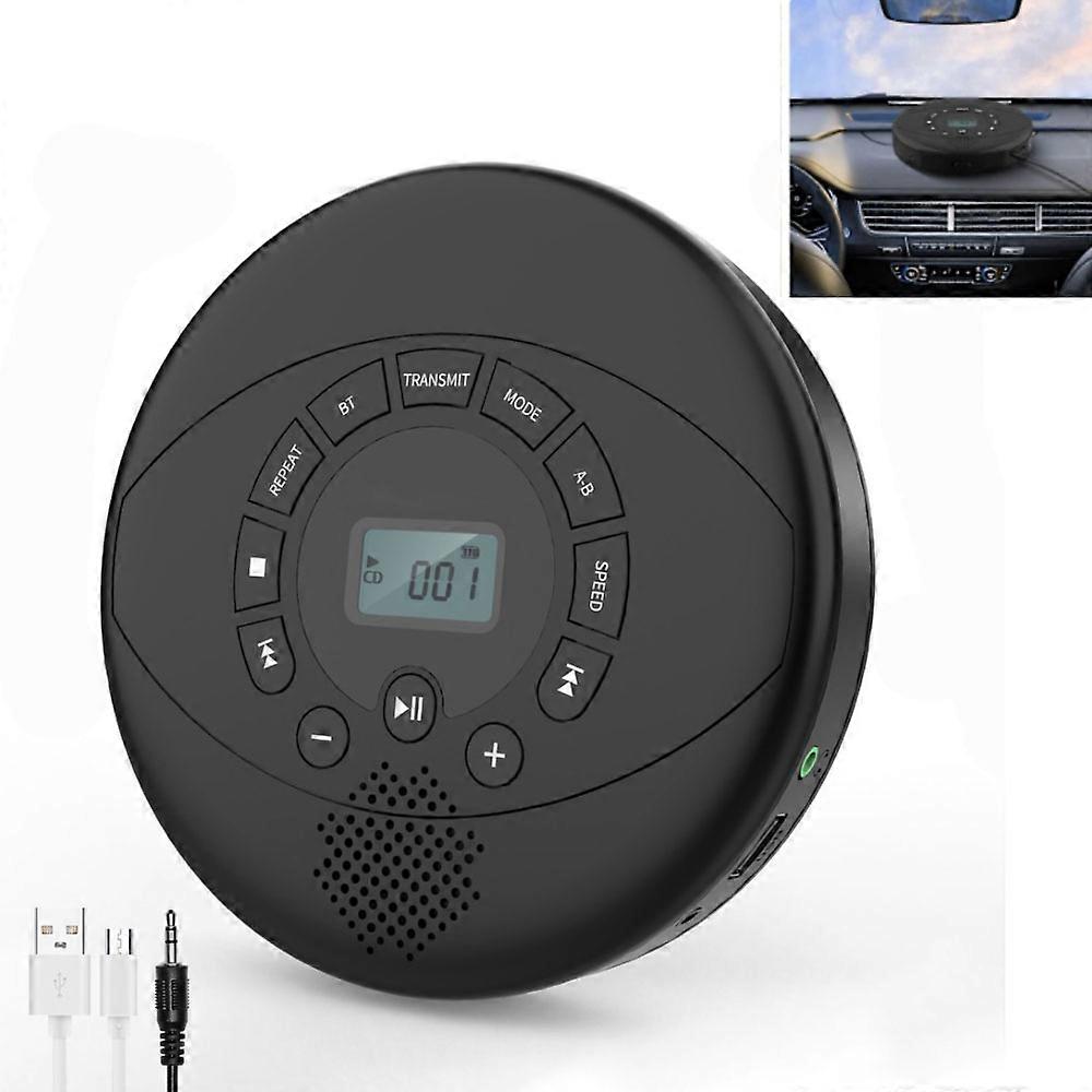 Portable CD Player - For Family - Rechargeable Portable CD Player - 1500mAh Battery