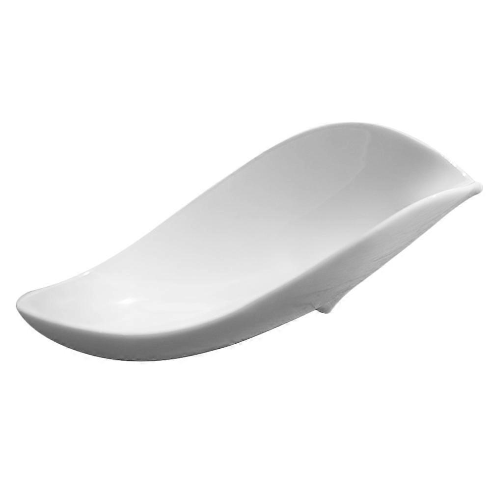 Chinese Ceramic Tea Scoop Multi Functional Spoon for Loose Leaf Tea and Condiments Smooth Edge Elegant Design for Home and Ceremony Use