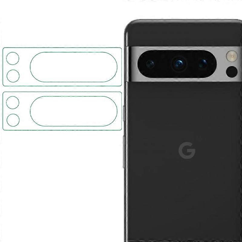 2Pcs/Set Tempered Glass Camera Lens Film for Google Pixel 8 Pro,2.5D Arc Edge Ultra Clear Lens