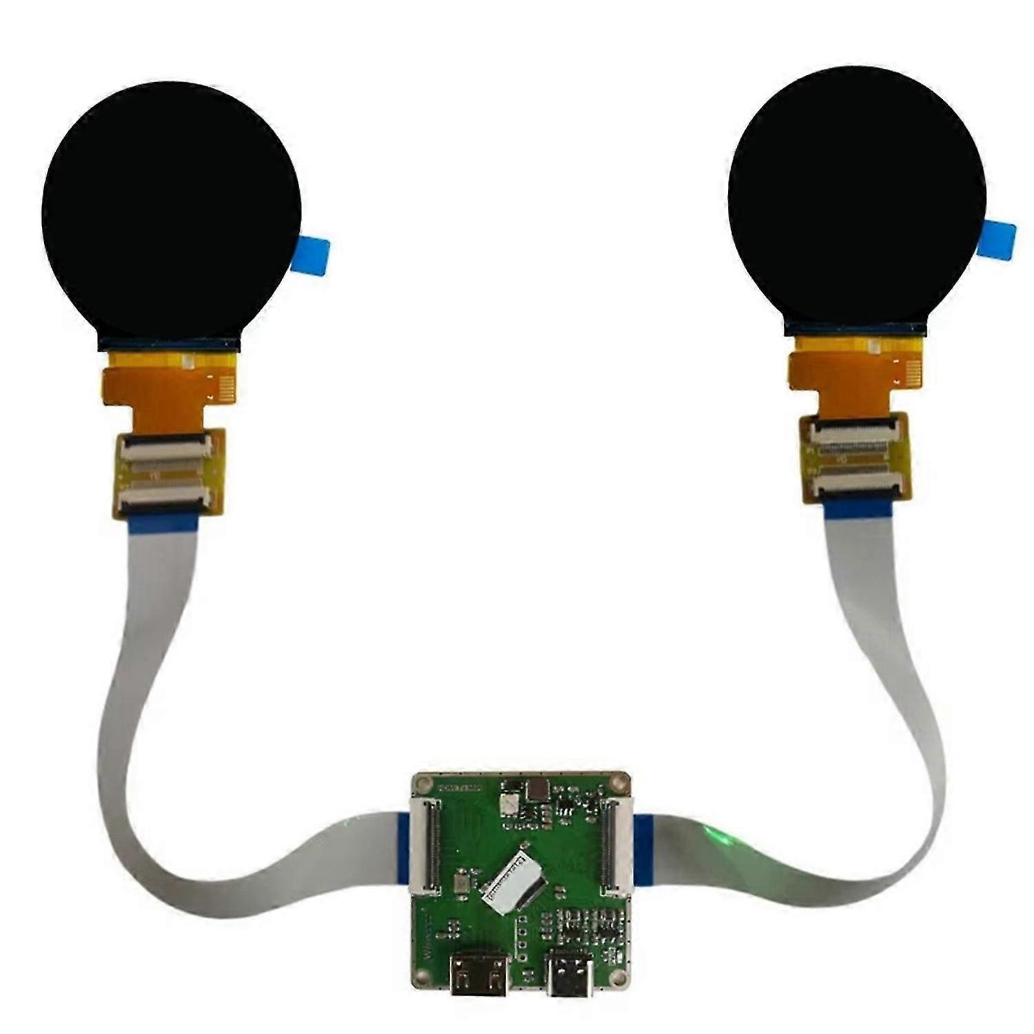 2.1 Inch Round Display Dual IPS Screen 480x480 Double Circular LCD Module Smart Home SPI RGB Interfa