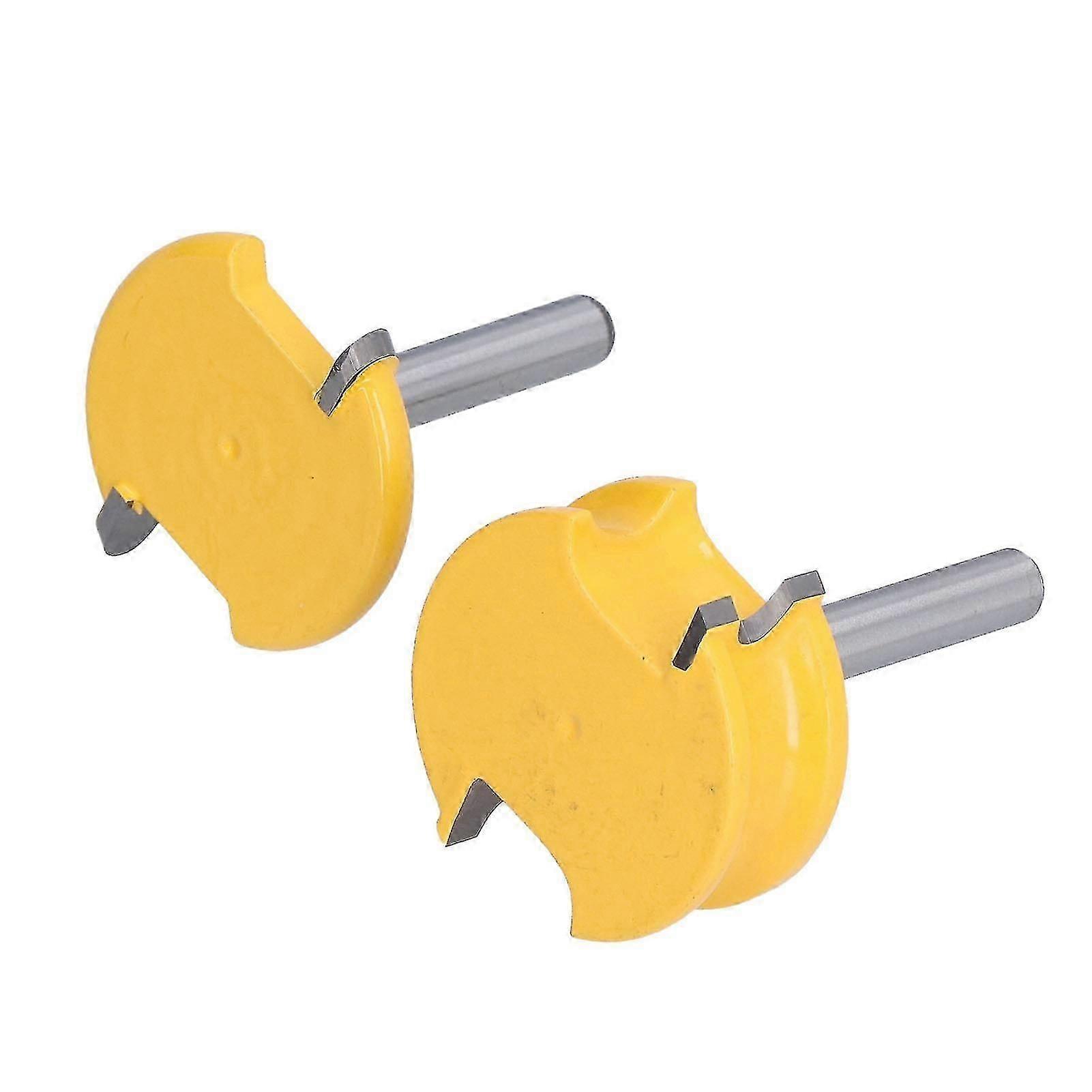 For Woodworking - 2pcs Arc T-type Edging Tool - 1/2in Shank 35mm Cutterhead