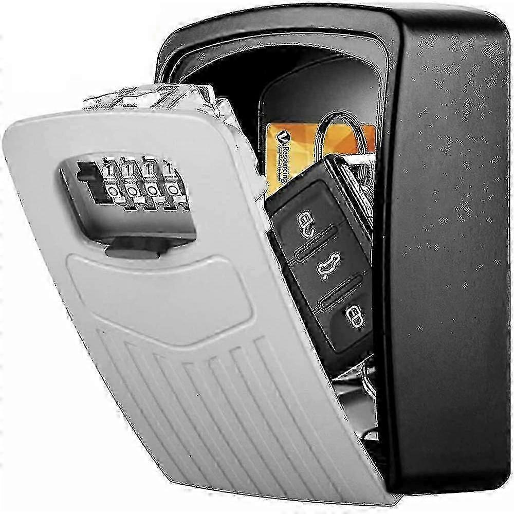 Extra Large Key Storage Security Lock - Sturdy Wall Mounted Outdoor - Re-settable KYC