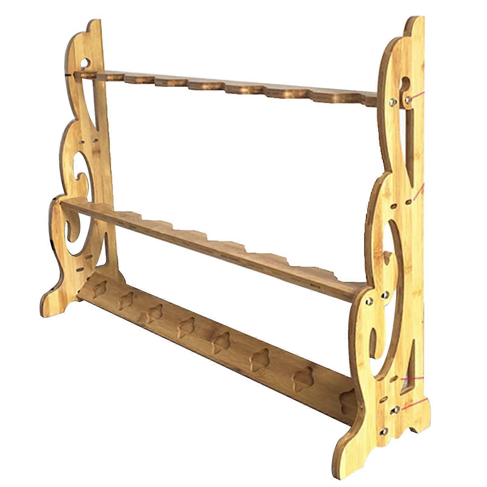Vertical Katana Holder, Floor Standing Display Stand, 19 Tier Sword Display Stand