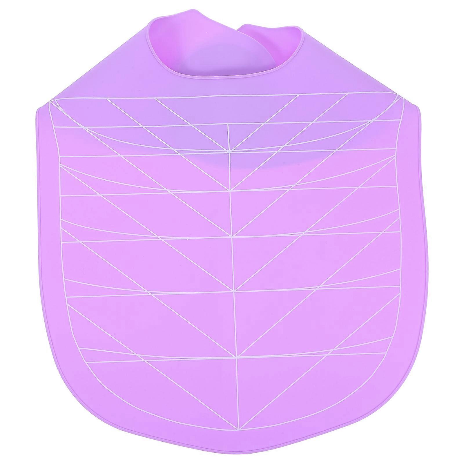 Hair Cutting Protection Cape Silicone Rectangle Soft Design Adjustable Collar Home Use 1Set