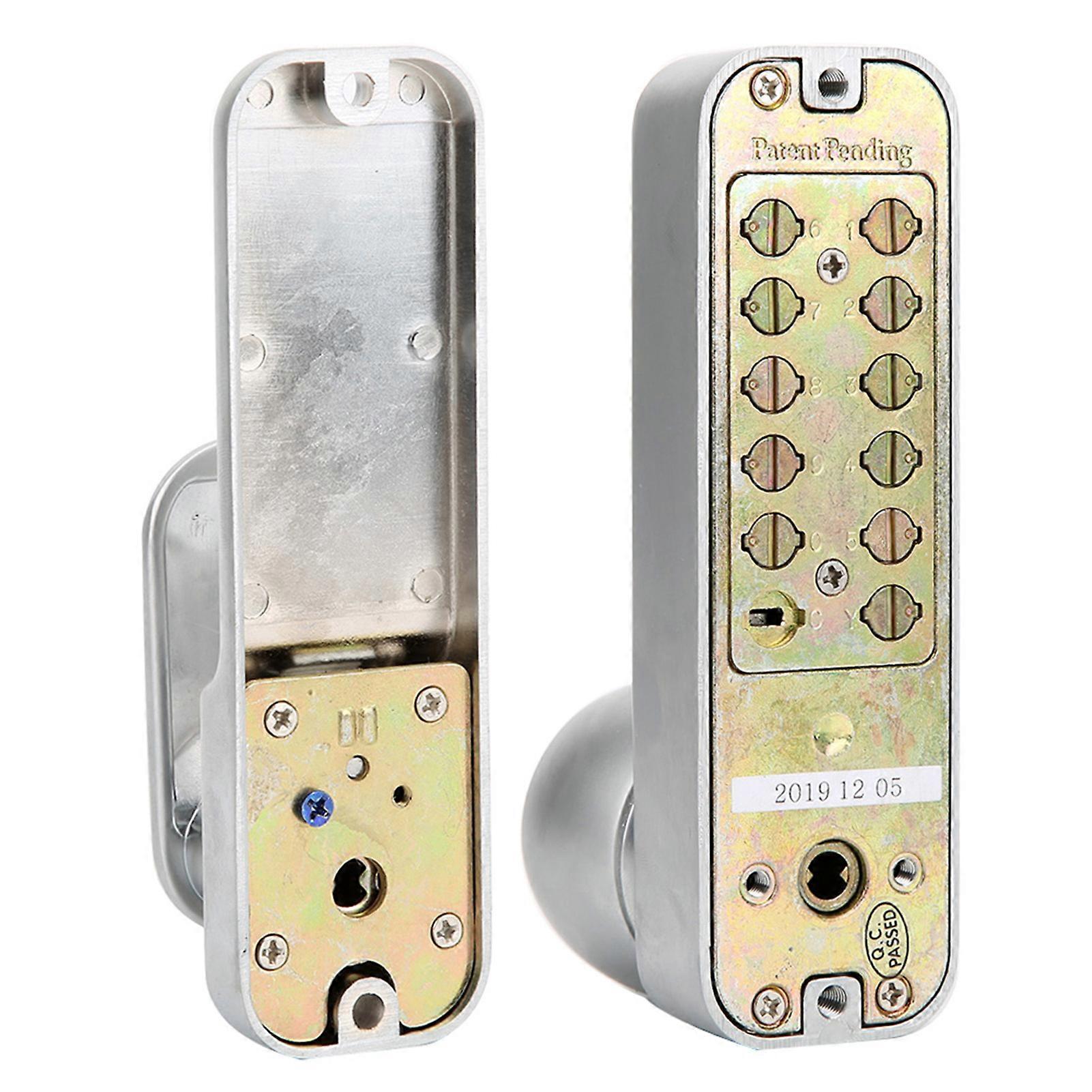 Mechanical Digital Door Lock Set Waterproof Password Push Button Combination Keyless Entry for Home Office