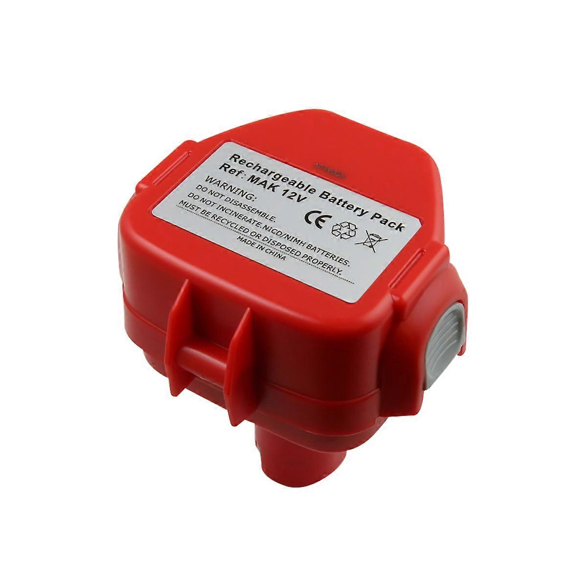 Replacement Battery Compatible with Makita Tool Ni-MH 12V 3000mAh 36Wh, Red