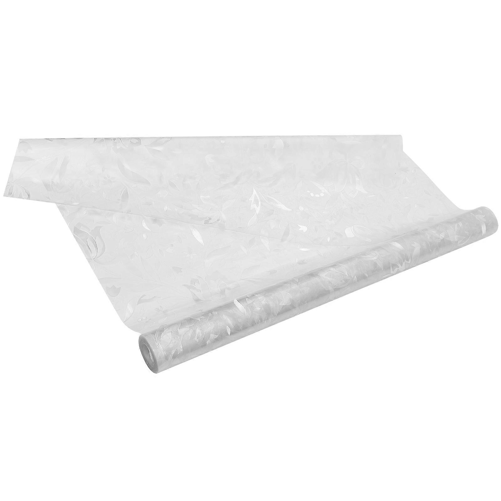 Office Use Removable Privacy Window Film Flower Design Static Technology 500X55cm 1 Roll