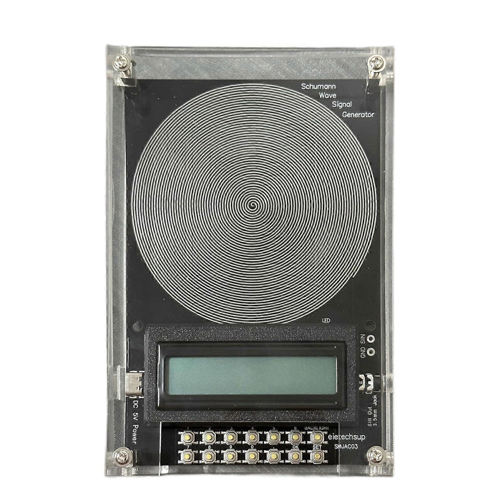 precision wave generator, 7.83 Hz, with TypeC power supply and music output interfaces, stable operation.
