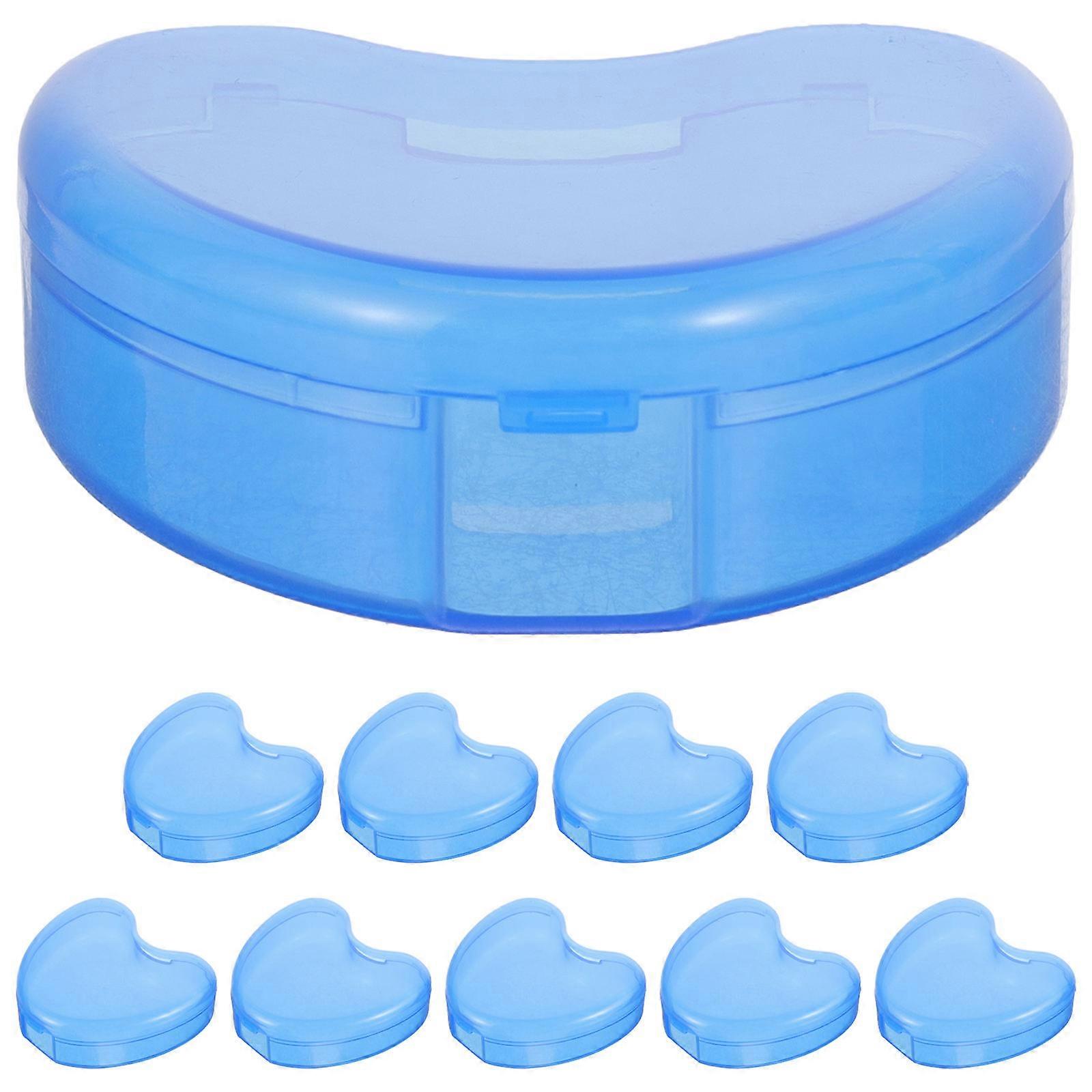 Mouth Guards Case Protection Travel Rectangular Shape 10Pcs