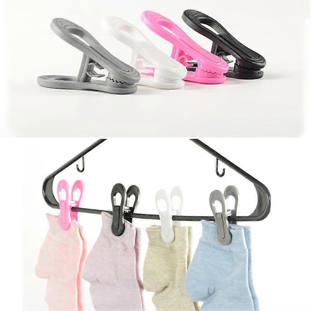 Hanging Clothes Pins Windproof Clothes Drying Hanger Small PP 25Pcs Black