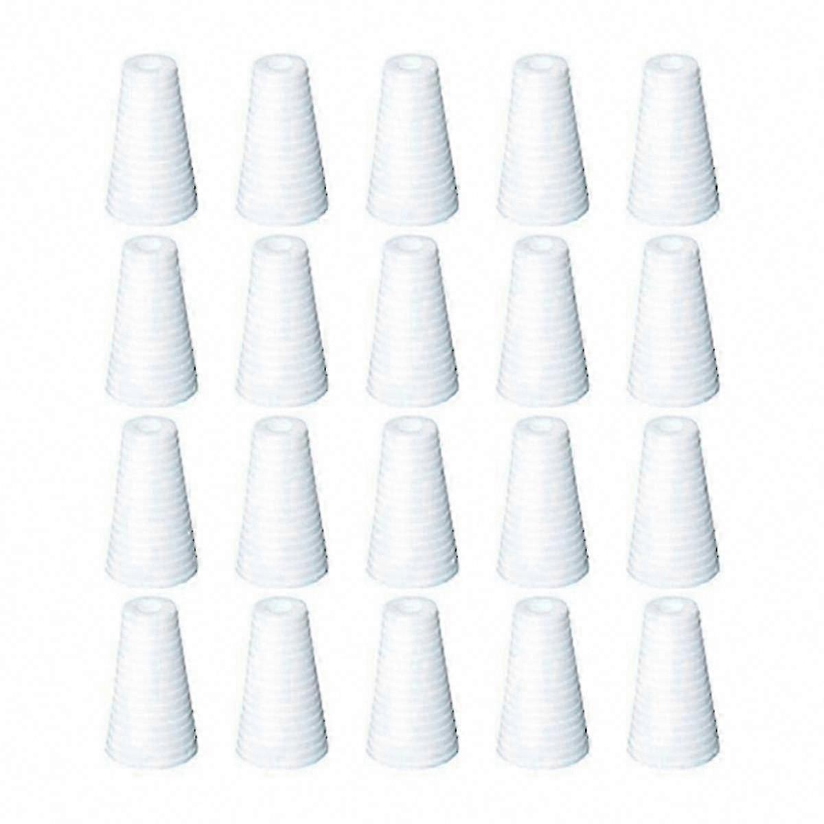20PCS White Blind Pull Cord Knobs - Window Blind Cord Holder & Downward End Pendant