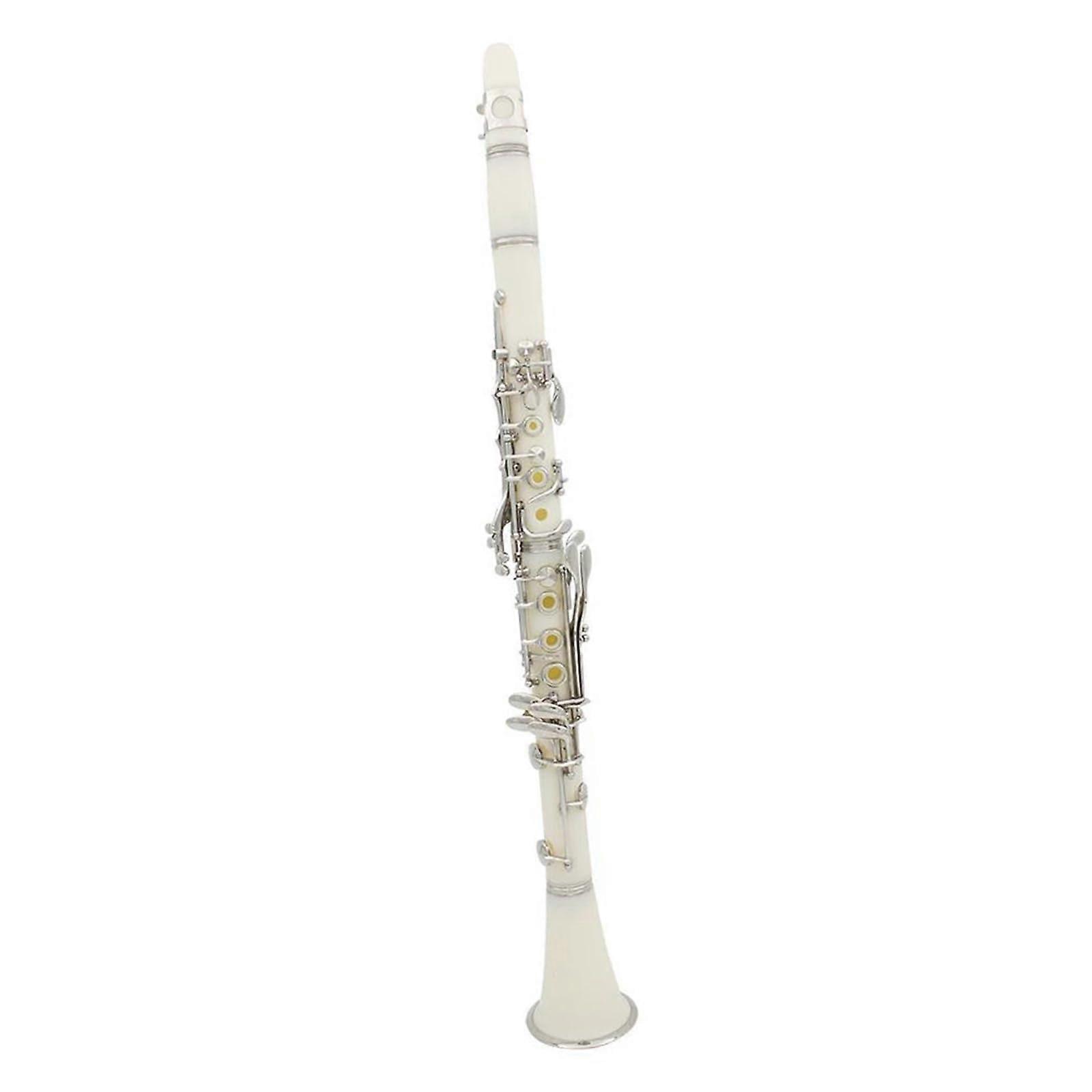 Clarinet White Clarinet 17 Keys Bb B Flat Professional Woodwind Instrument Bakelite Clarinet with Case