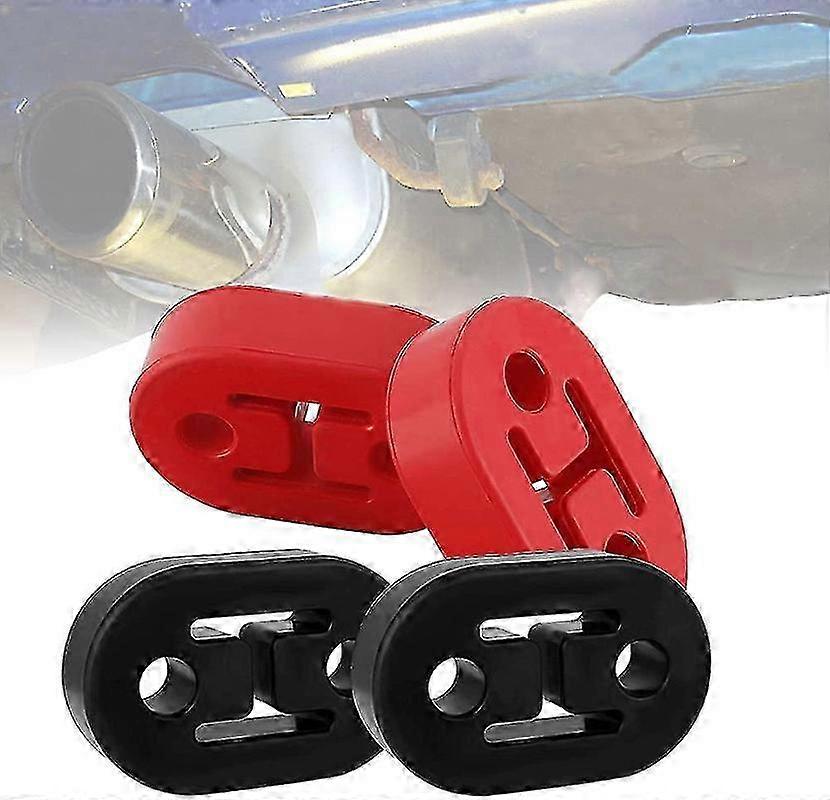 2025 Support d’échappement en caoutchouc, support de cintre d’échappement Heavy Duty Universal Car Tuyau d’échappement Montage Support de cintre en caoutchouc 2 trous 12mmnoir