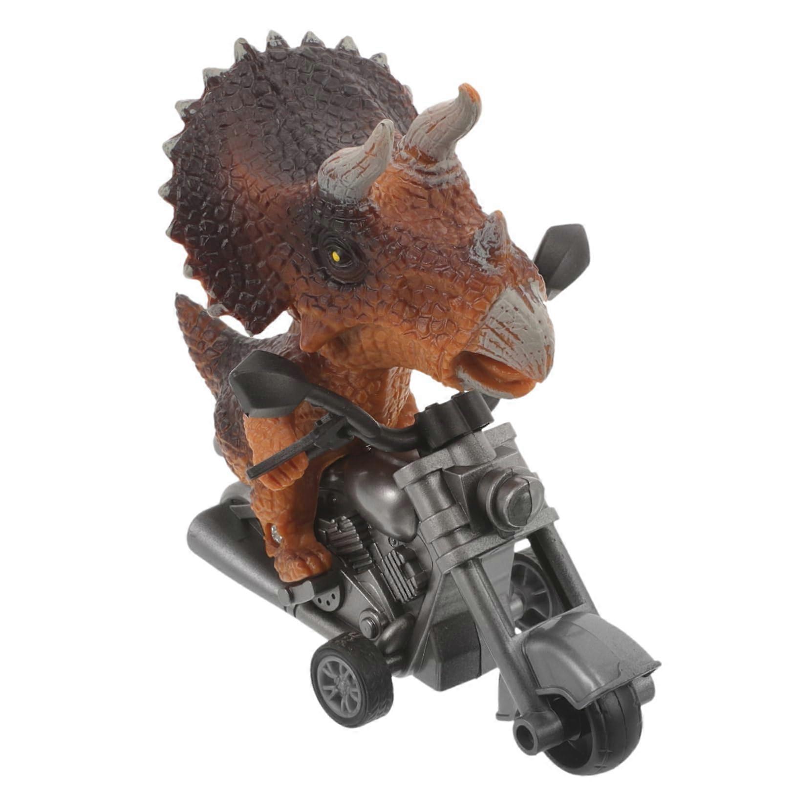 Motorcycle Model Inertia Vehicle for Design Promotes Creativity and Cognitive Skills for Toddlers Brown