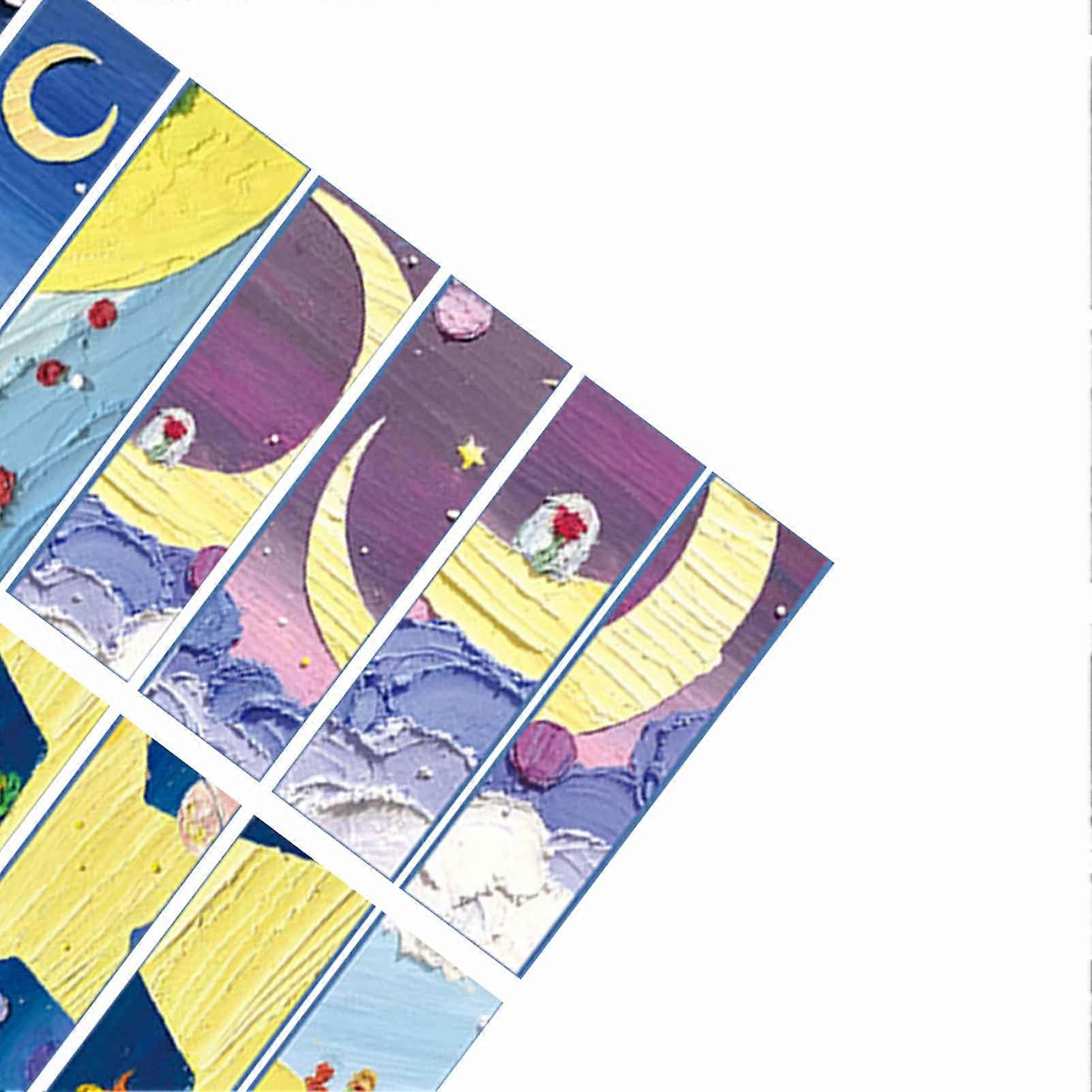 1 Box Bookmarks Cartoon Theme Paper Book Cardstock Reading Tracking Card for Scrapbook Summary Rose Theme